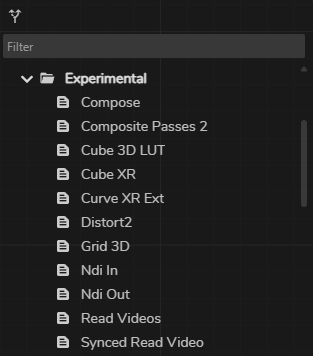 Experimental Node Category | Zero Density Documentation