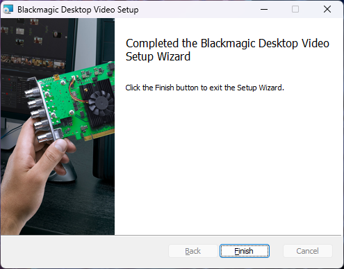 Finalize Installation