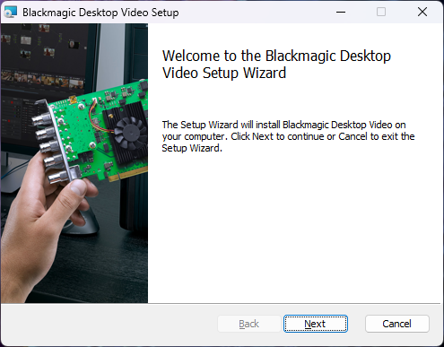 Desktop Video Setup Application