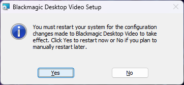 Restart Required